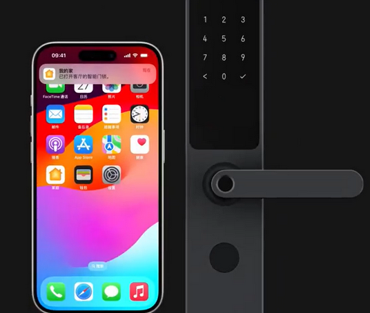 嘉荫iPhone维修站分享在iPhone上使用家庭钥匙开启智能门锁 