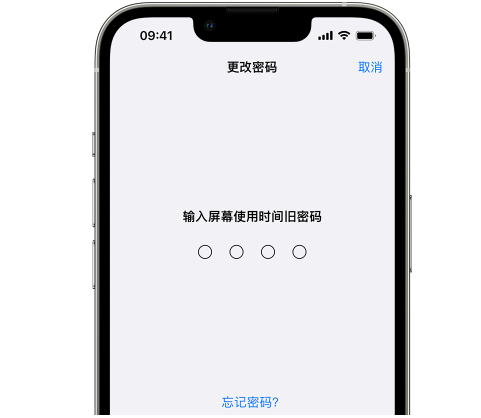 嘉荫iPhone屏幕维修分享iPhone屏幕使用时间密码忘记了怎么办 