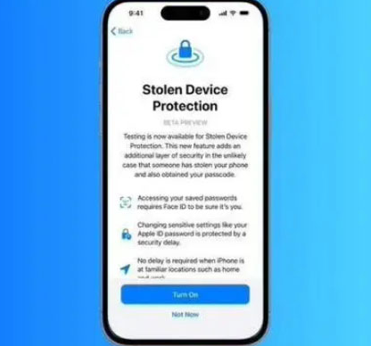 嘉荫苹果授权维修店分享被盗设备保护功能开启方法 