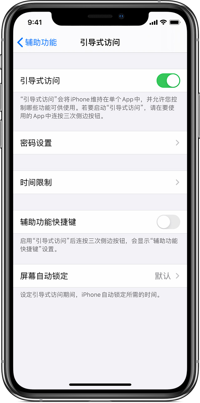 嘉荫苹果手机维修分享如何在 iPhone 上退出引导式访问 