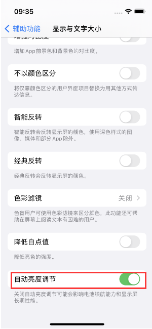 嘉荫苹果15维修店分享iPhone 15 Pro系列屏幕亮度 