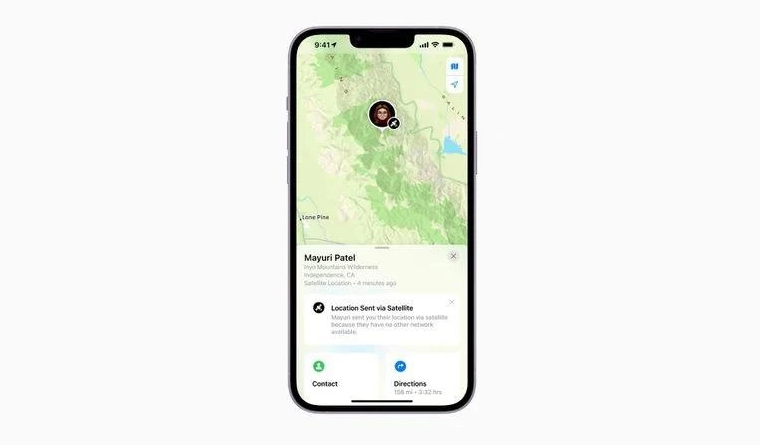 嘉荫苹果14维修分享iPhone14系列中 FindMy功能通过卫星分享位置方法教程 