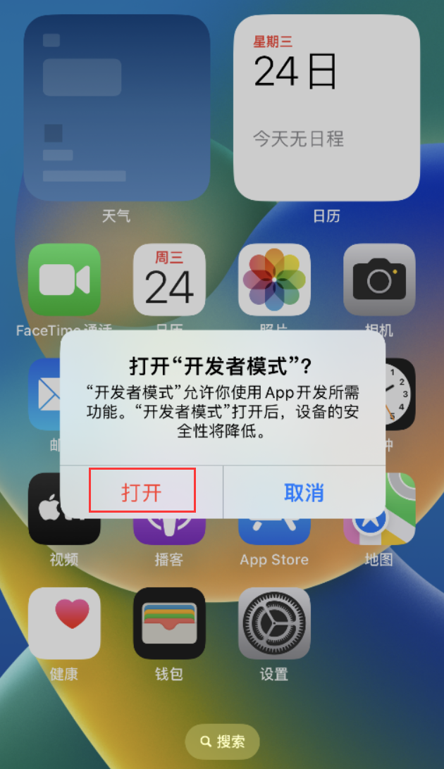 嘉荫苹果手机维修分享如何打开开发者模式 