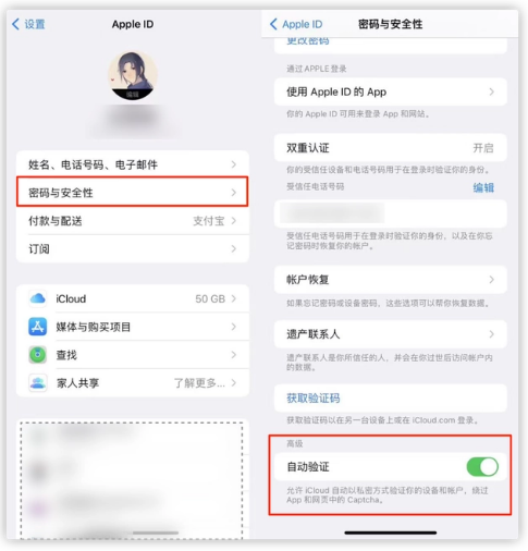 嘉荫苹果手机维修分享iOS 16 自动验证功能开启方法 