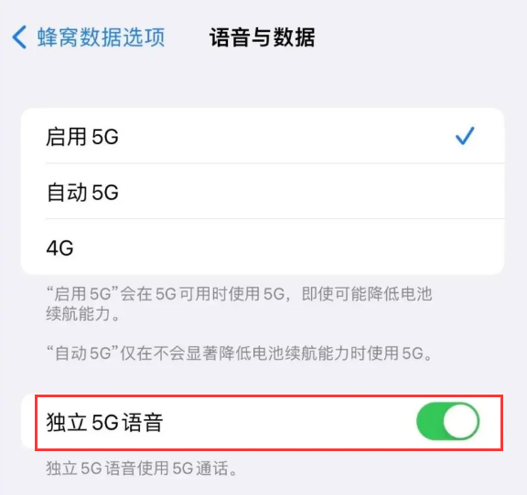 嘉荫苹果14维修分享iPhone 14 Pro如何开启VoNR 