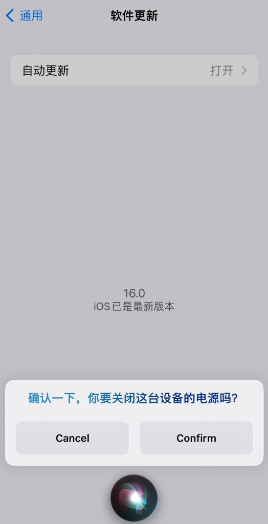 嘉荫苹果手机维修分享iOS 16 新功能：呼叫 Siri 即可让 iPhone 关机 