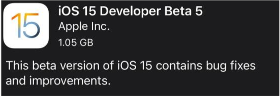 嘉荫苹果手机维修分享如何升级到iOS15.0 beta5 