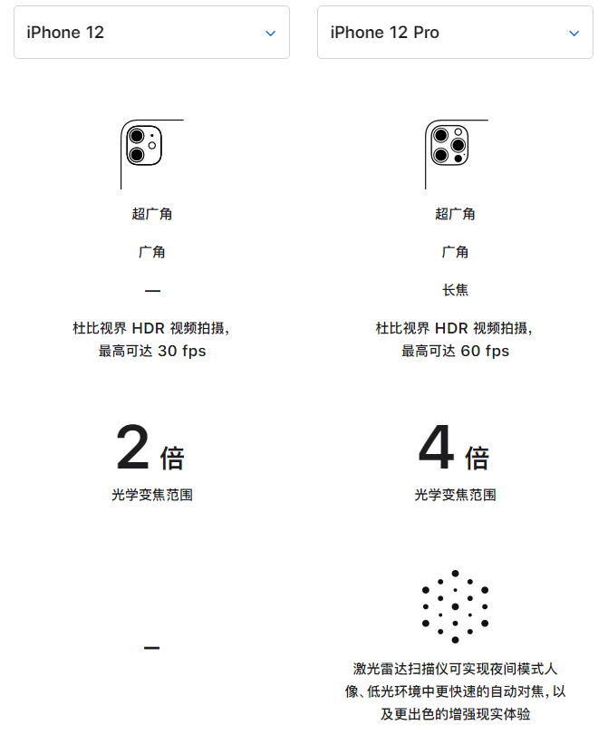 嘉荫苹果手机维修分享苹果 iPhone 12 与 iPhone 12 Pro 选哪款 